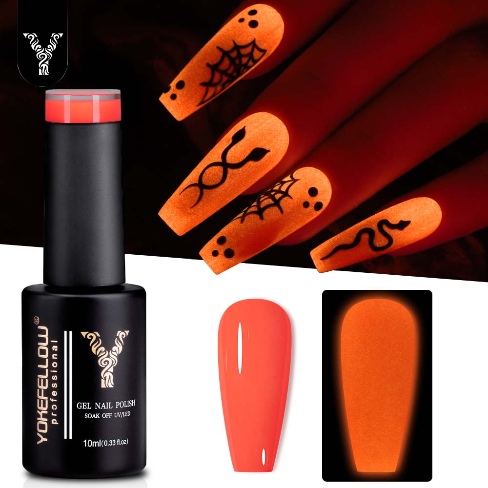 Nail Art Orange - YOKEFELLOW Smalto per unghie gel che