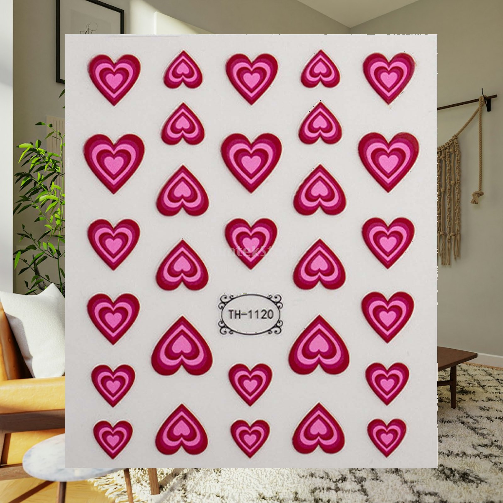 Nail Art Valentines Day - Adesivi per unghie a forma di
