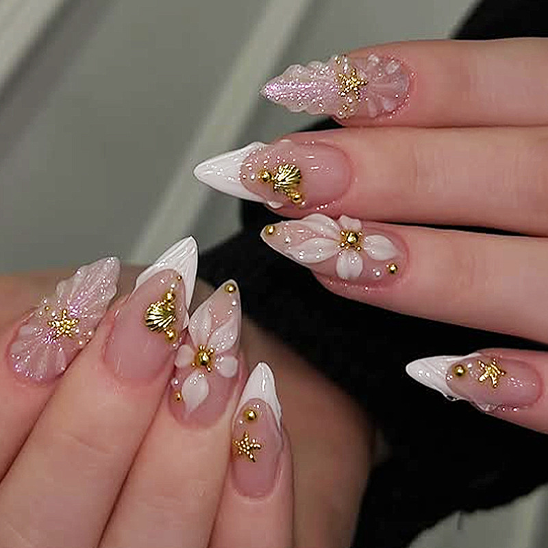 Nail Art Pink - Set di 24 Unghie Finte a