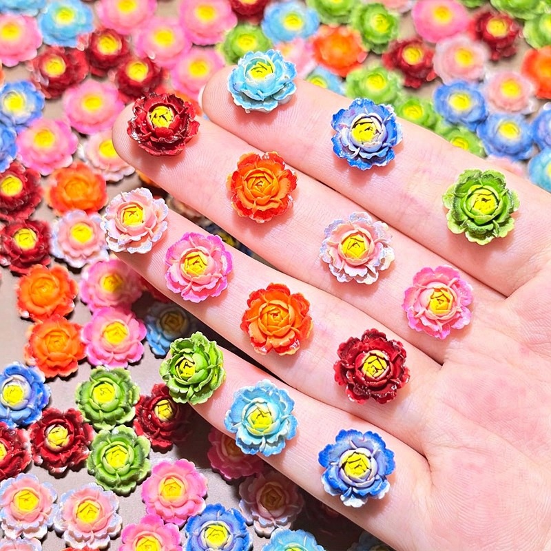 Nail Art Ombre - 50 pezzi di cabochon piatti a