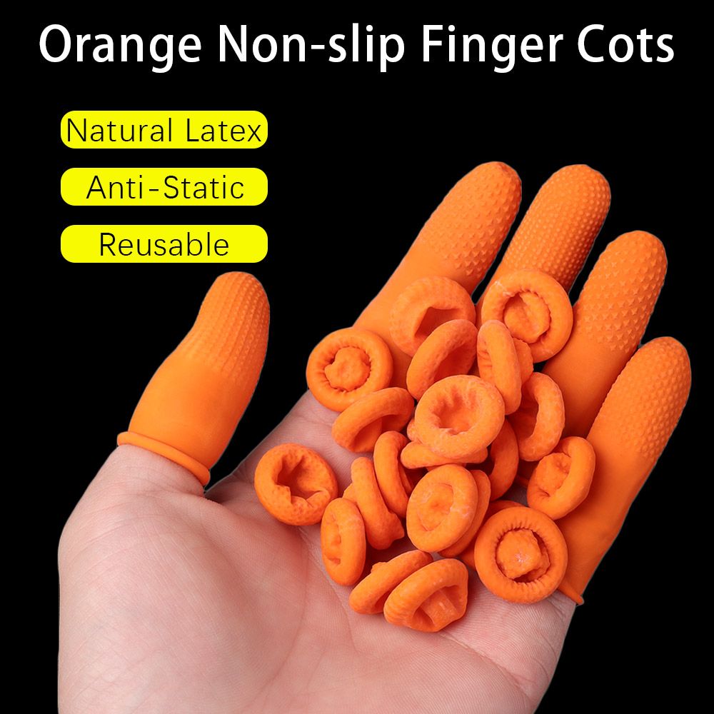 Nail Art Orange - 100 pezzi di guanti in gomma