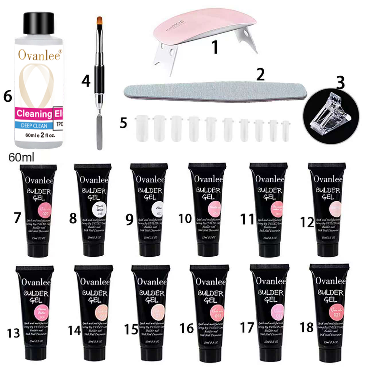 Nail Art Ombre - Kit di inizio per l’estensione delle