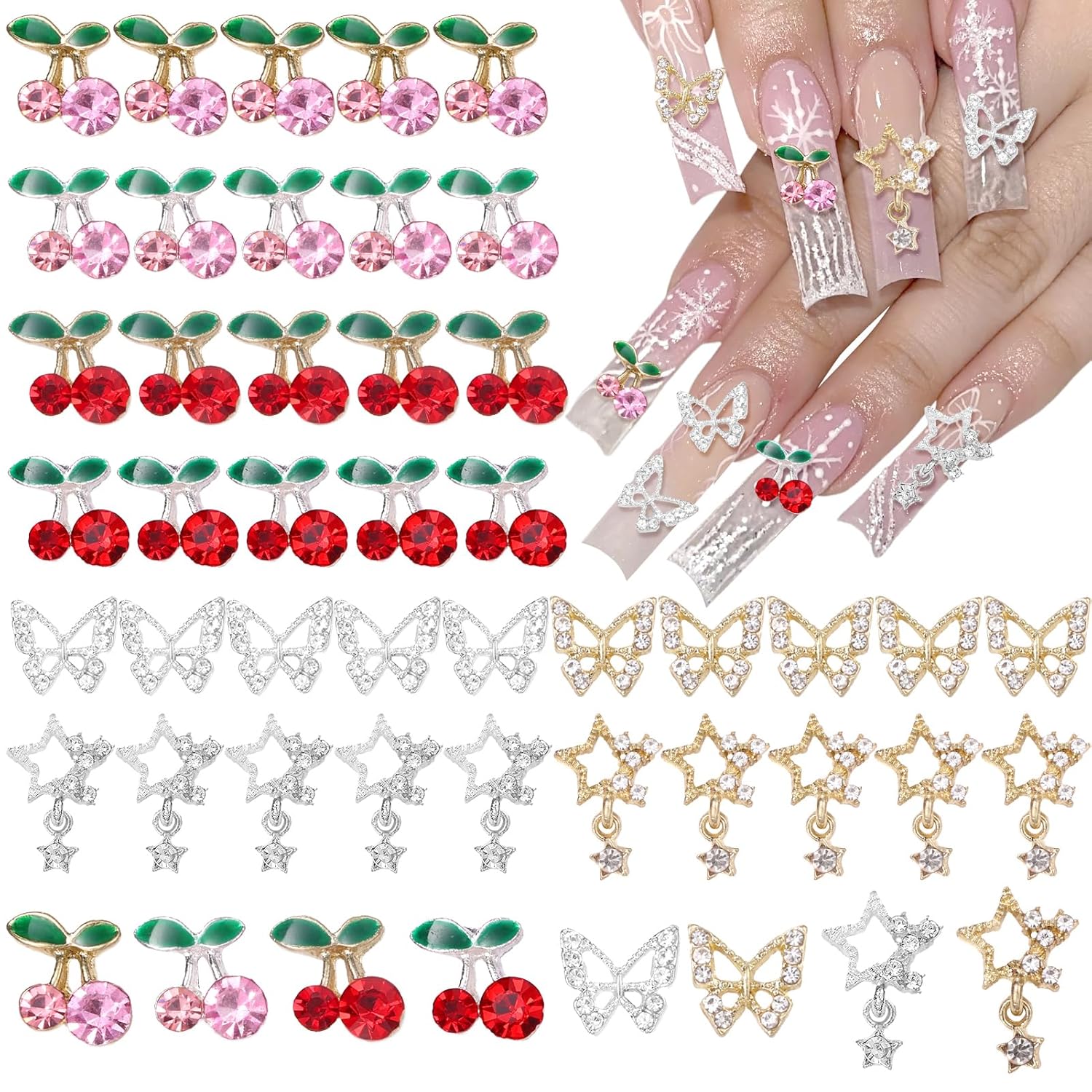 40 ciondoli per gemme per ungh - Nail Art Valentines Day recensione e prezzo