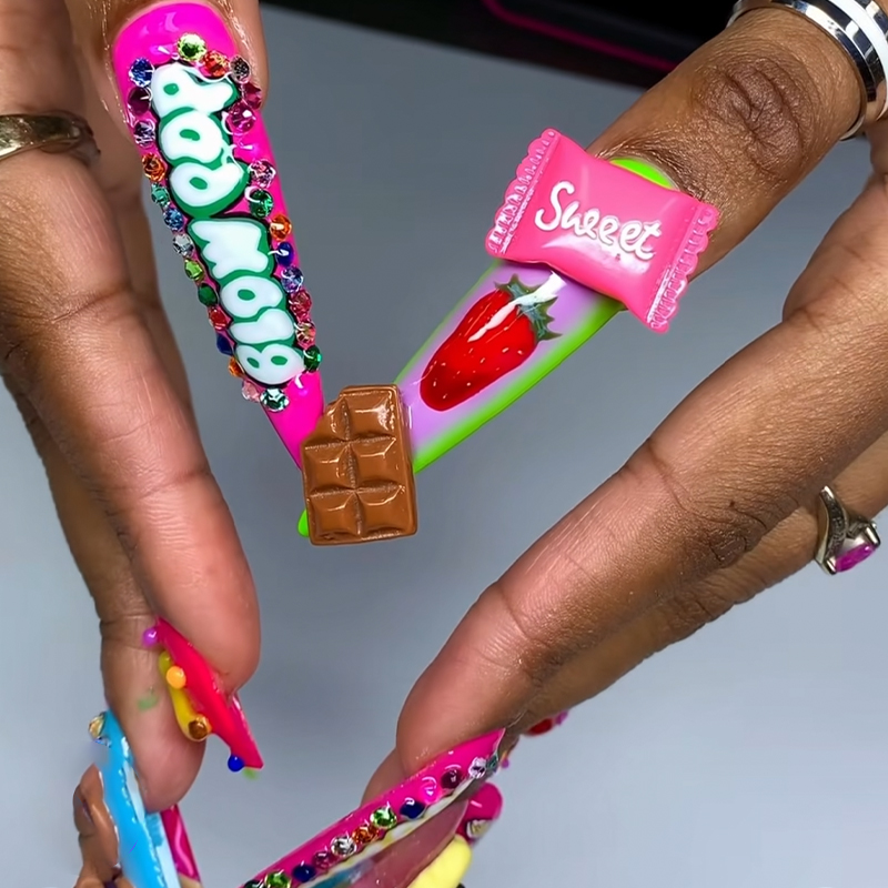 30 pezzi divertenti cartoni an - Nail Art Valentines Day recensione e prezzo