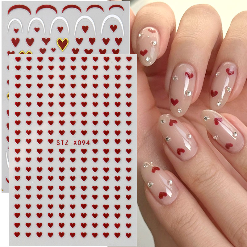 2 pezzi mini amore cuore nail  - Nail Art Valentines Day recensione e prezzo