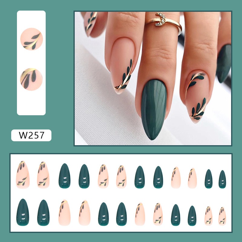 24 P/set Stampa di mandorle di - Nail Art Press On recensione e prezzo