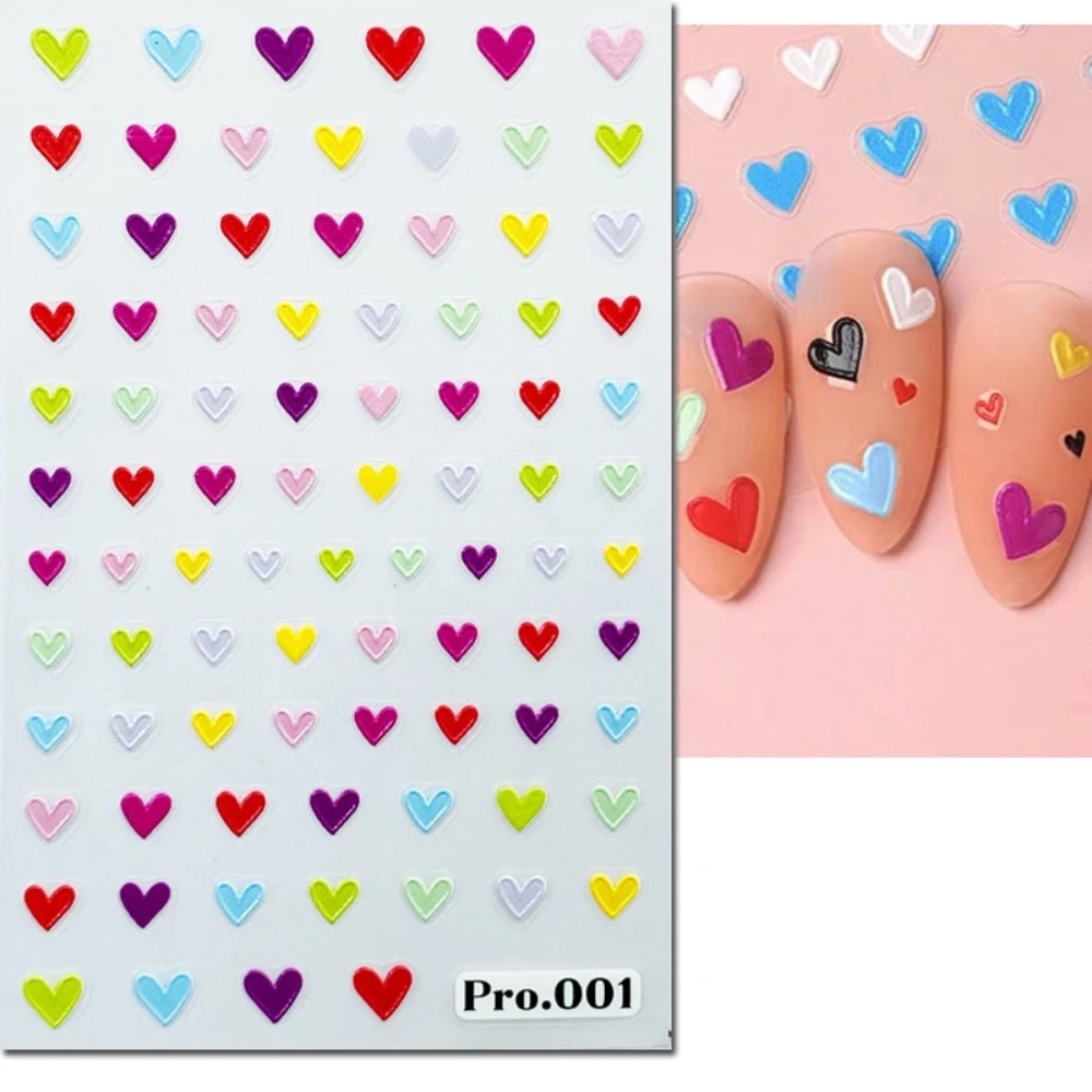 Adesivi per Unghie 5D in Rilie - Nail Art Valentines Day recensione e prezzo