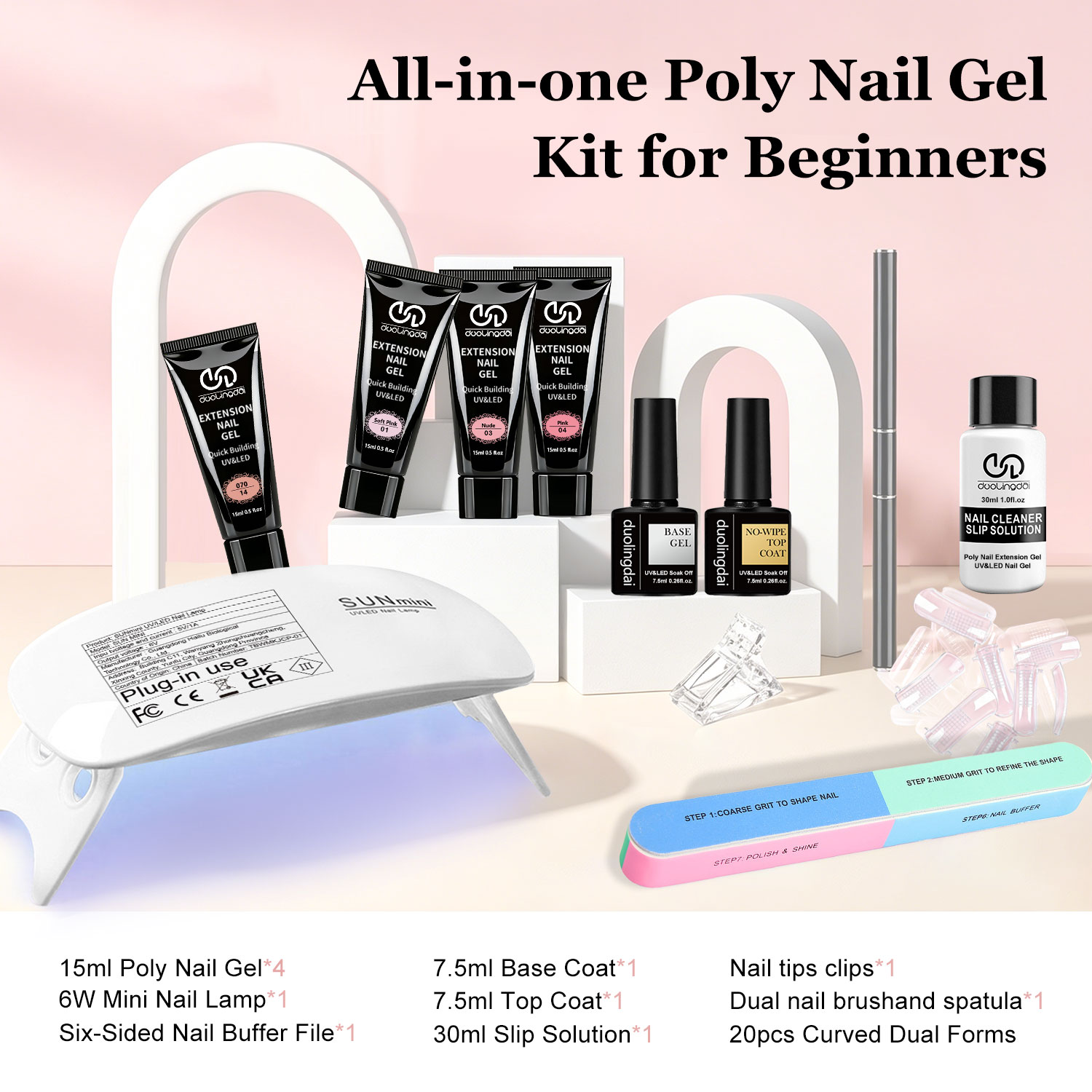 Duolingdai Gel per Estensione  - Nail Art Ombre recensione e prezzo