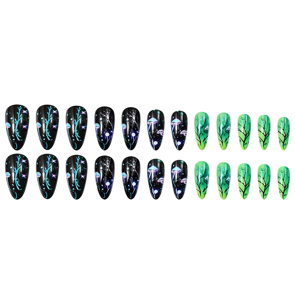 Stampa di mandorle sulle unghi - Nail Art Press On recensione e prezzo