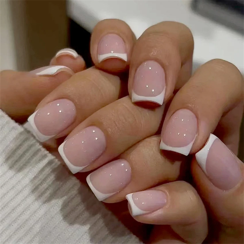24 Pz/set Breve Francese Minim - Nail Art Pink recensione e prezzo