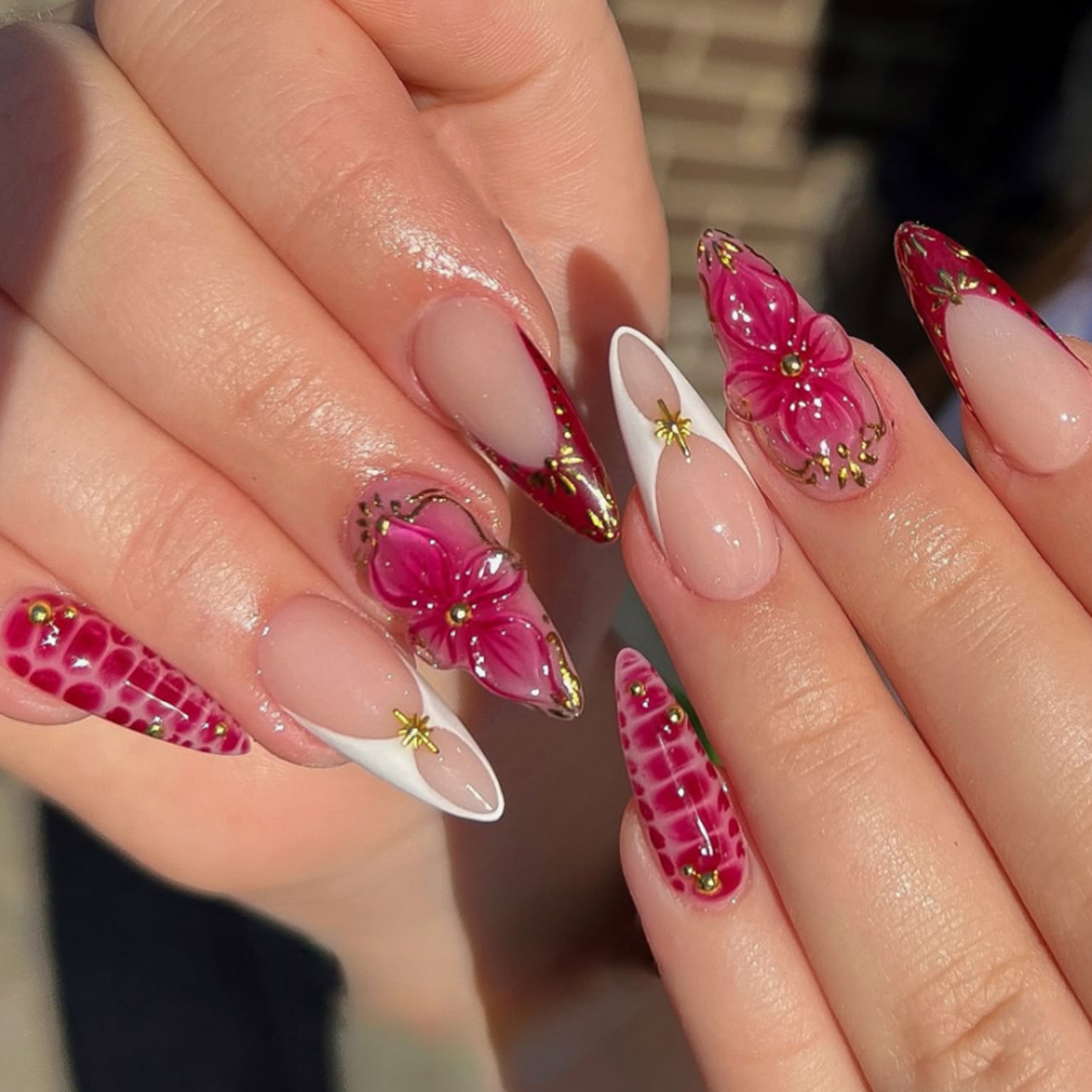 Set di 24 Unghie Finte a Mando - Nail Art Pink recensione e prezzo