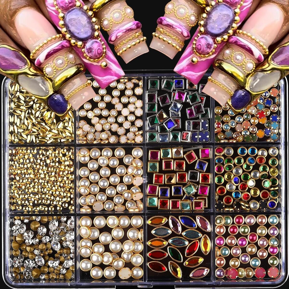 1 Scatola di Strass per Unghie - Nail Art Valentines Day recensione e prezzo
