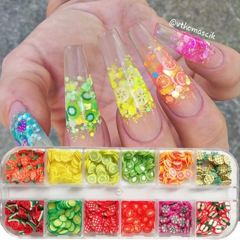 1000pc-240Pc Fette di frutta p - Nail Art Valentines Day recensione e prezzo